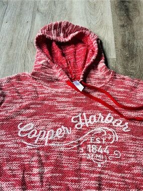 Vintage Copper Harbor Mi Knit Hoodie By Artisan Women’s XXL